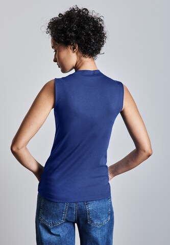 STREET ONE Basic Top mit Turtleneck in Blau
