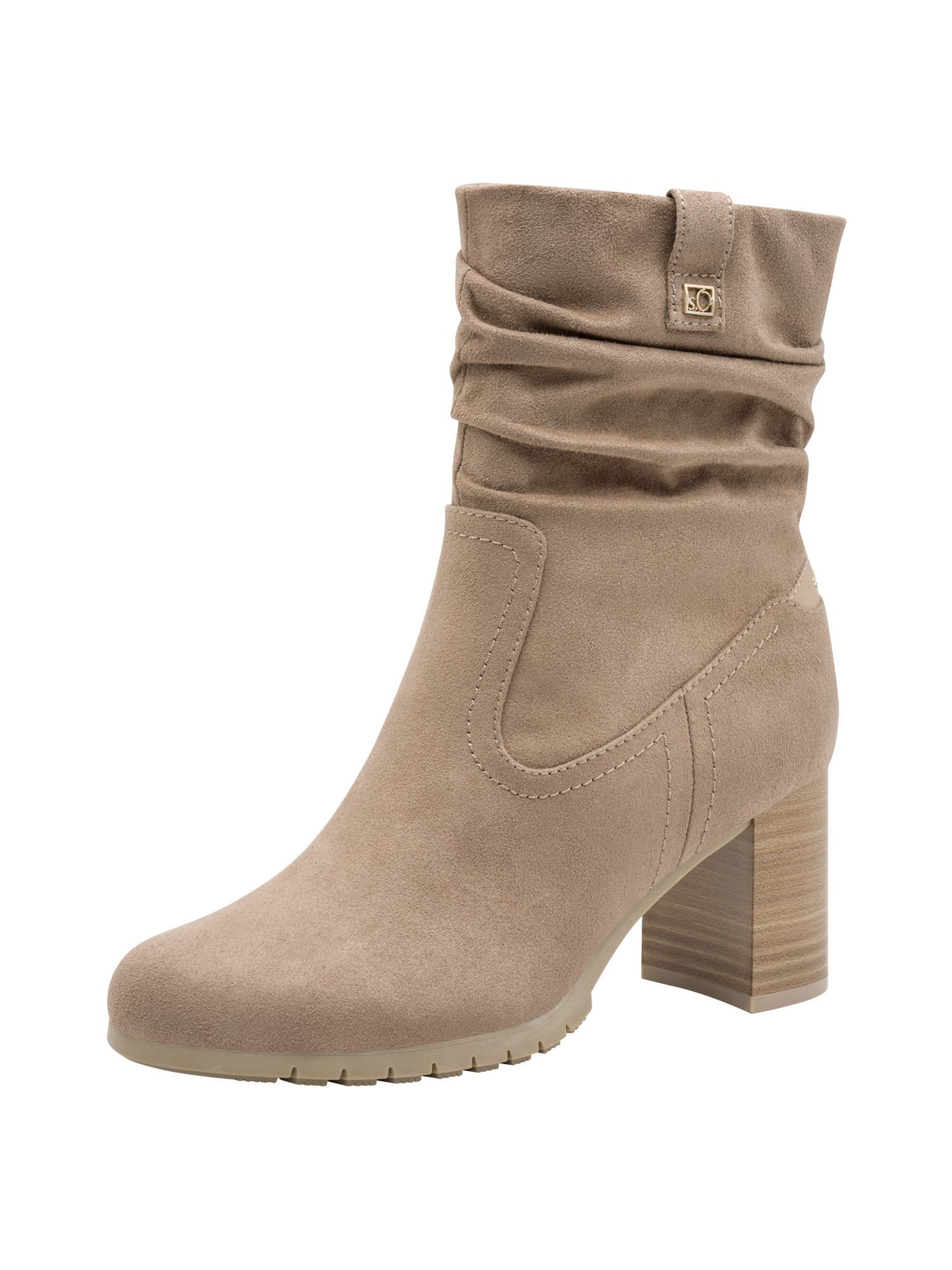 Bottines s.Oliver en beige : devant