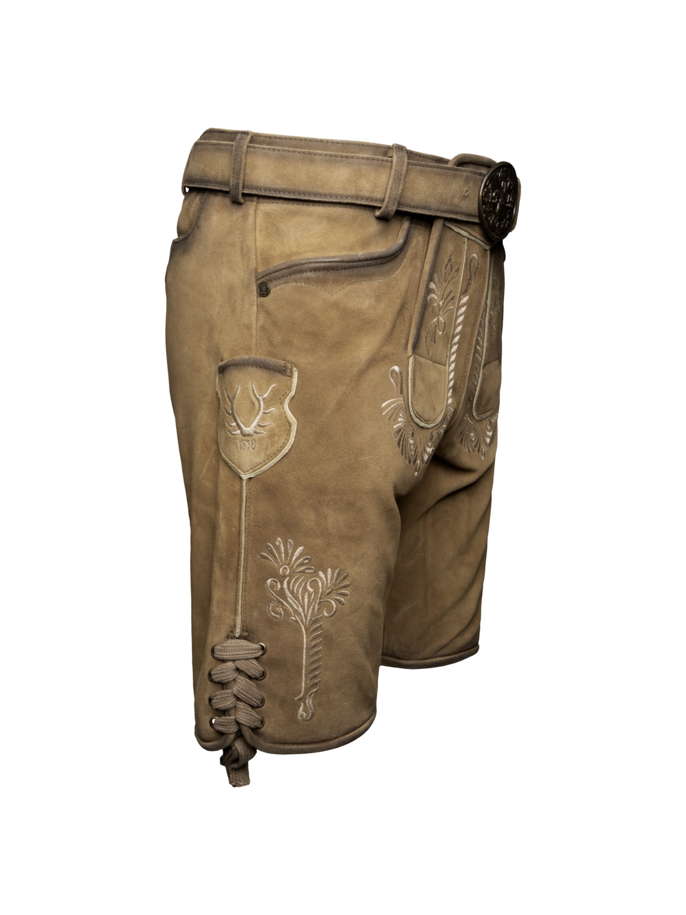 Regular Pantalon folklorique '963569' Krüger Buam en marron