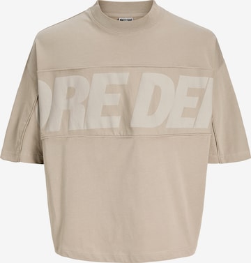 JACK & JONES T-Shirt 'JCOBIARRITZ' in Braun: Vorderseite