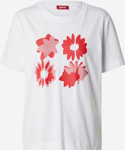 ESPRIT T-shirt en rouge clair / blanc, Vue avec produit