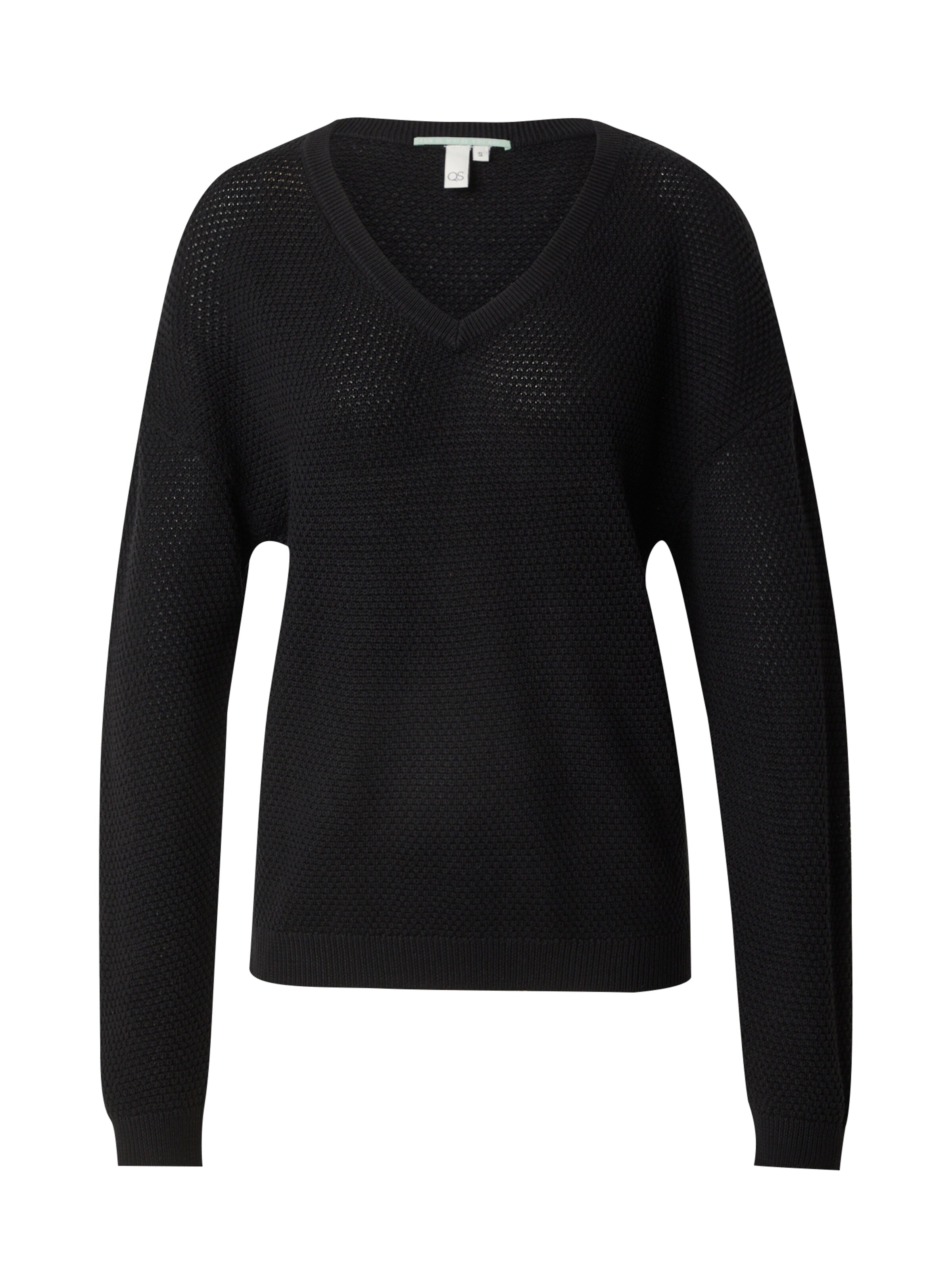QS Trui in Zwart: voorkant