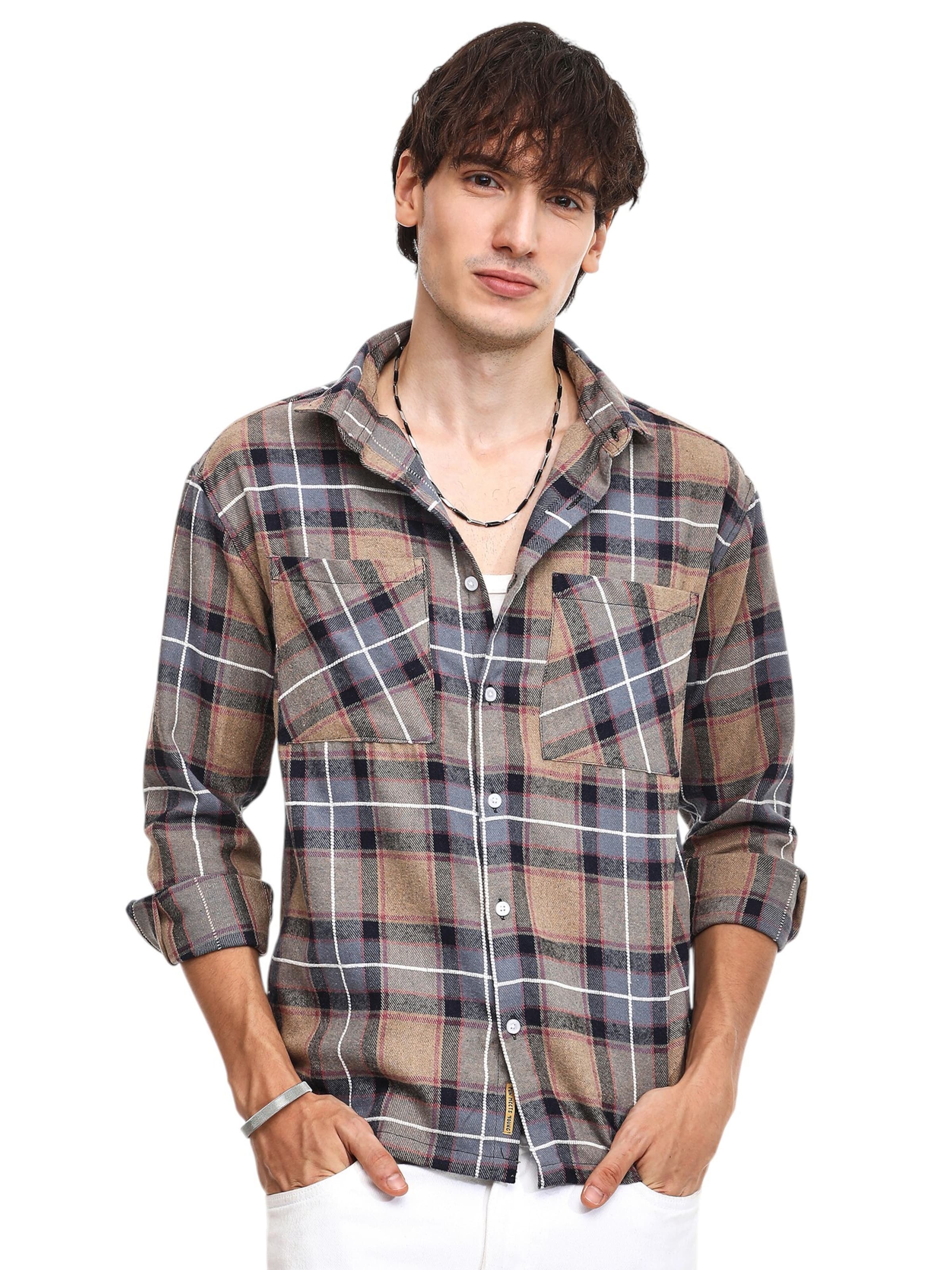 Campus Sutra Klasický střih Košile 'Zinnia' – mix barev: přední strana