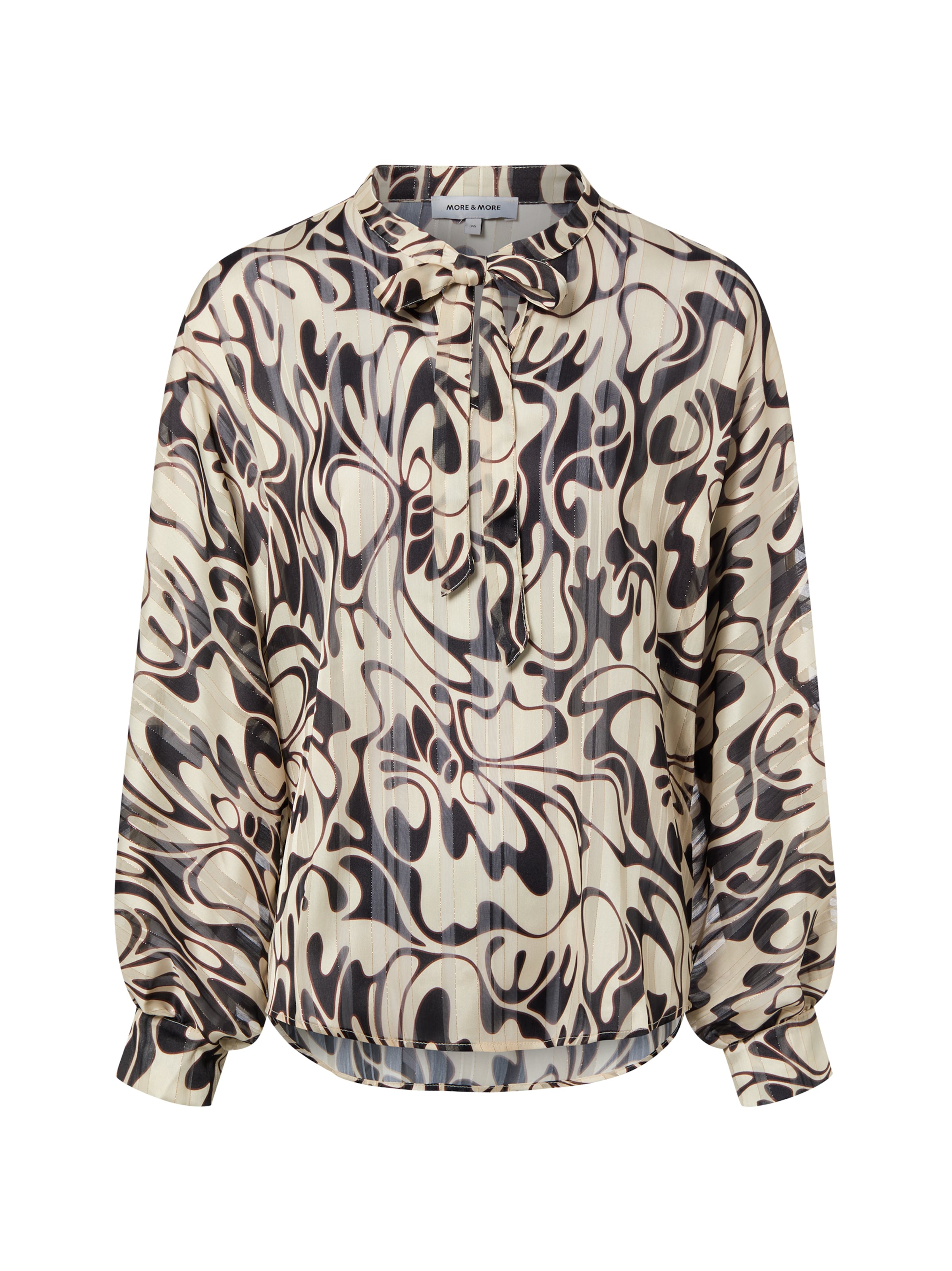 Chemisier MORE & MORE en beige : devant