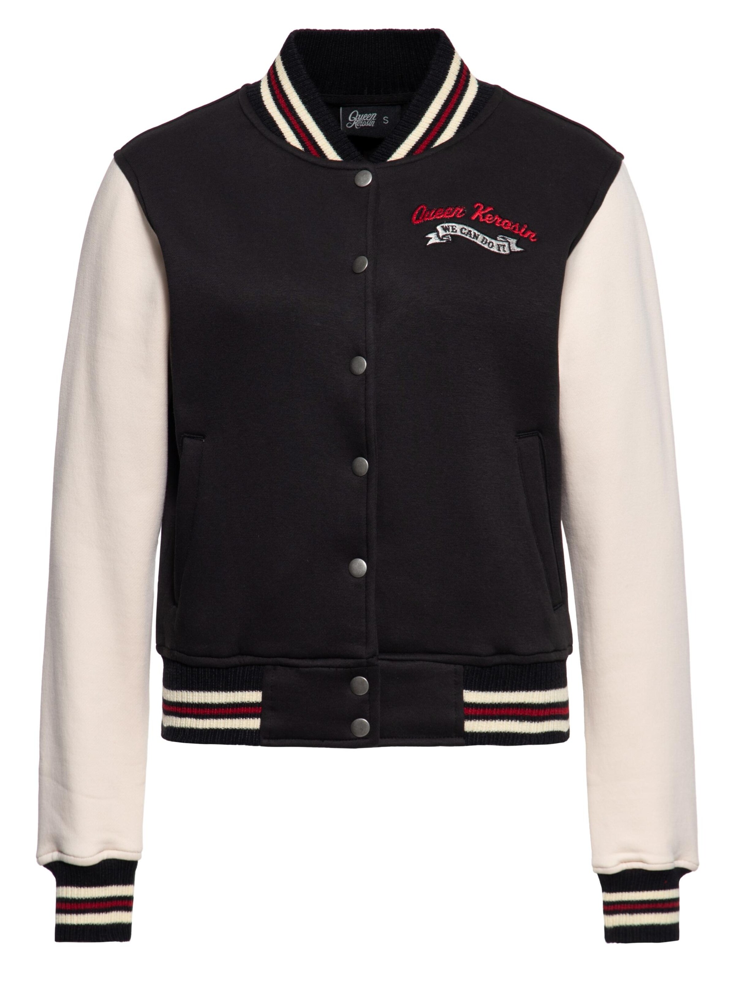 Queen Kerosin Sweatjacke 'We Can Do It'‌ in Lila: Vorderseite