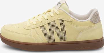 Baskets basses ' Bjork' WODEN en jaune : devant