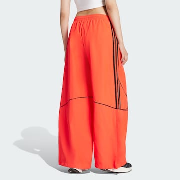 Wide leg Pantaloni 'Teamgeist Adicolor' di ADIDAS ORIGINALS in rosso