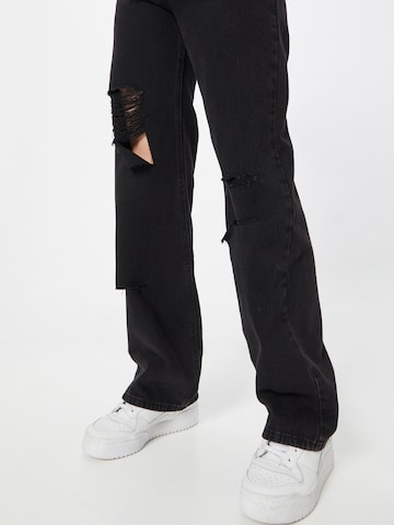 Wide leg Jeans de la Misspap pe negru