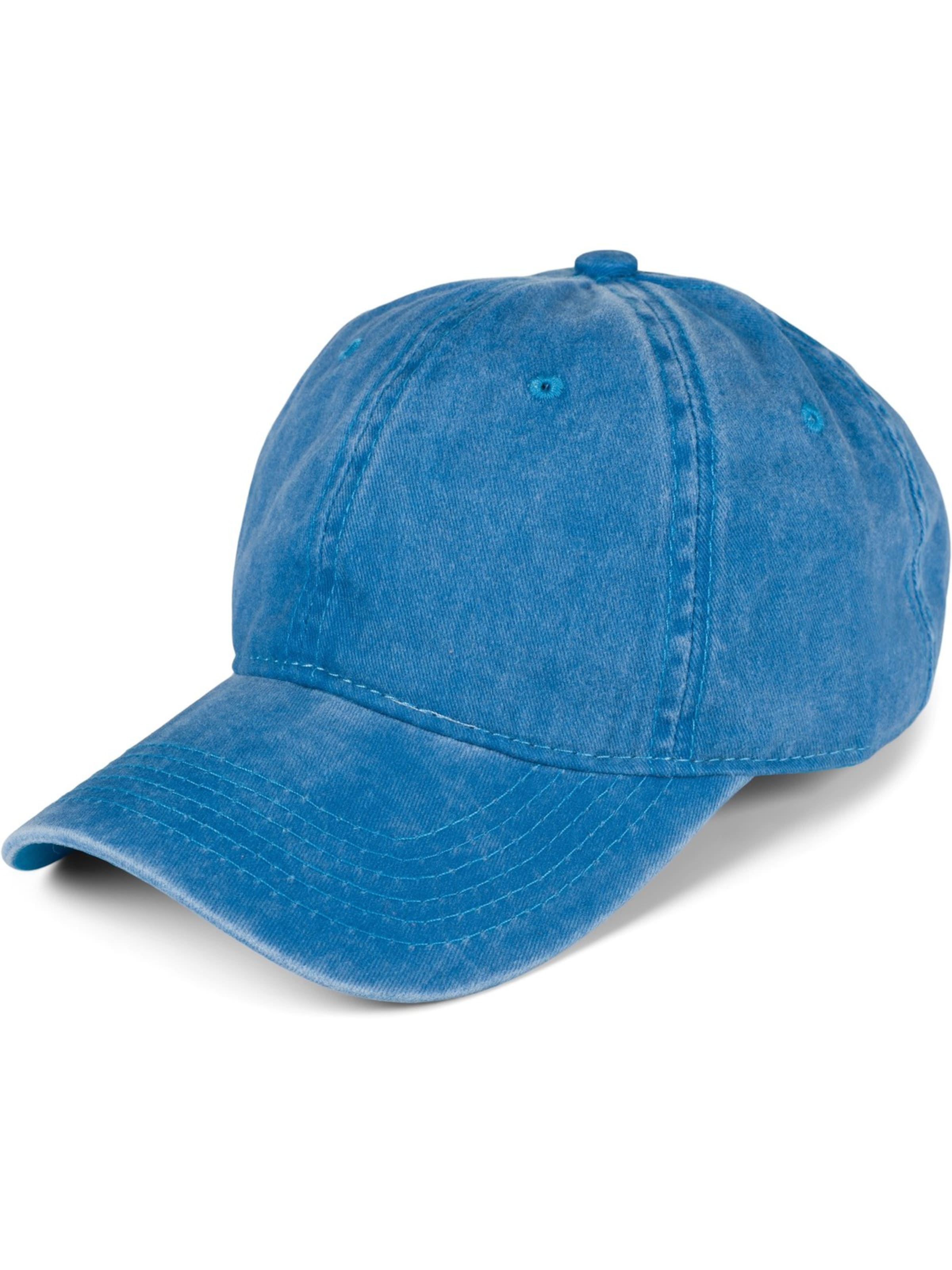 styleBREAKER Cap 'Vintage Baseball Cap Washed Used Look' in Blue: front