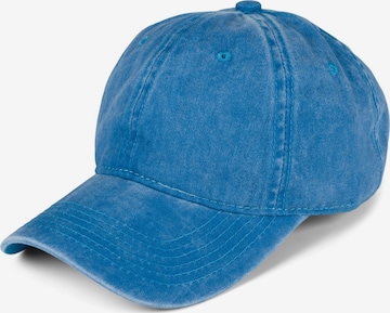 styleBREAKER Cap 'Vintage Baseball Cap Washed Used Look' in Blue: front