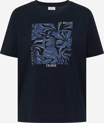 CECIL T-Shirt in Blau: Vorderseite