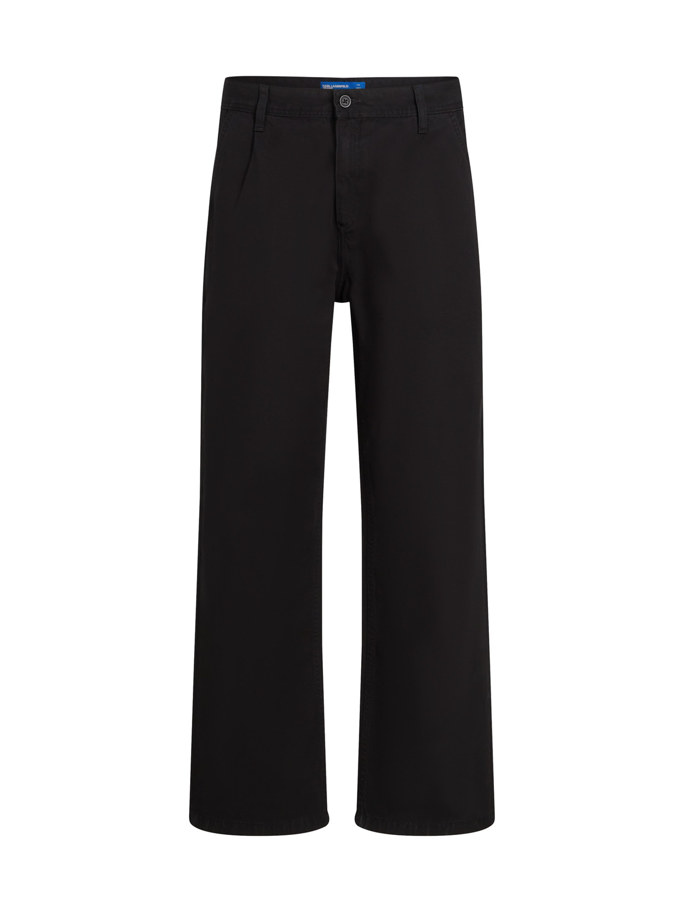 KARL LAGERFELD JEANS Regular Chinohose in Schwarz: Vorderseite
