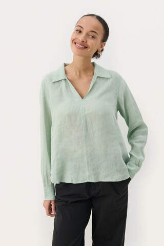 Part Two Bluse 'Natalee' in Grün: Vorderseite