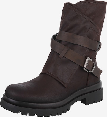 Ital-Design Boots in Brown: front
