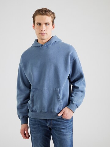 Abercrombie & Fitch Sweatshirt 'ESSENTIALS POPOVER' in Blauw: voorkant