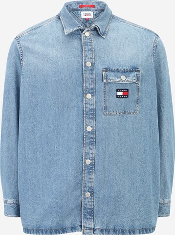 Tommy Jeans Plus Regular fit Button Up Shirt 'Classic' in Blue: front