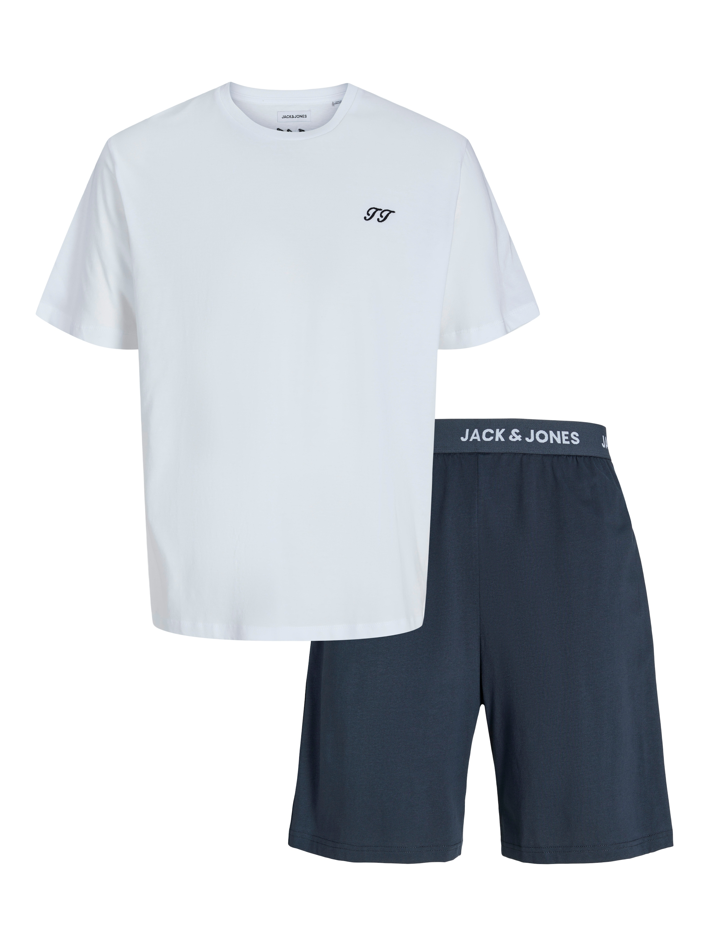 Tenue d'intérieur 'JACOMAHA' JACK & JONES en blanc : devant