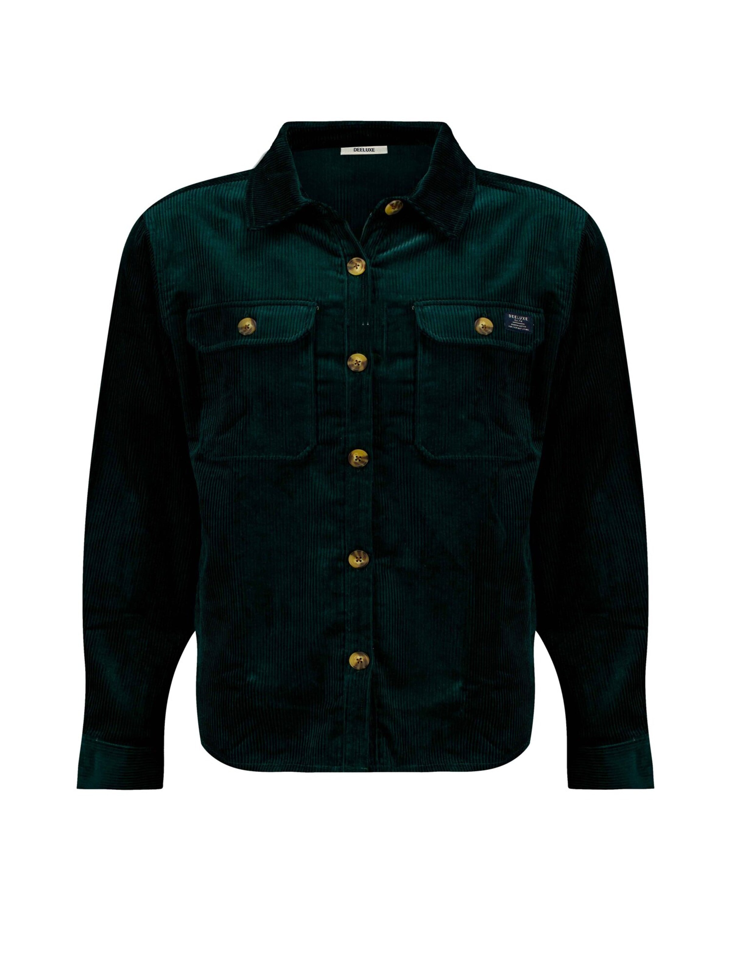 Deeluxe Regular fit Shirt ' ALINO ' in Groen: voorkant