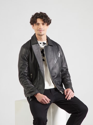 Karl Lagerfeld - Chaqueta de entretiempo en negro: frente