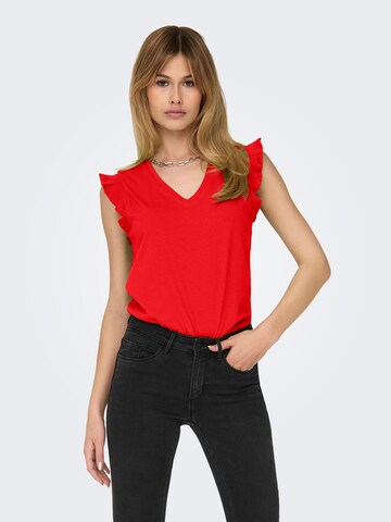 ONLY Shirt 'ONLMAY' in Red: front