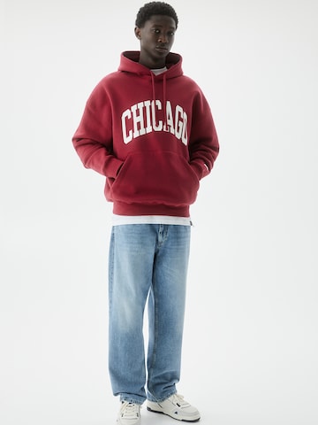 Pull&Bear Sweatshirt in Red