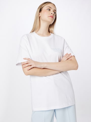 T-shirt 'SIDE BY SIDE' Hey Soho en blanc : devant