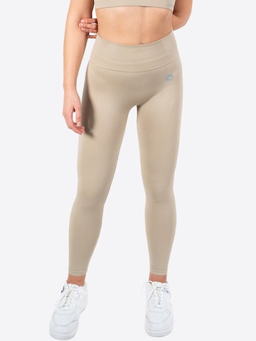 Skinny Pantalon de sport Stark Soul en beige : devant