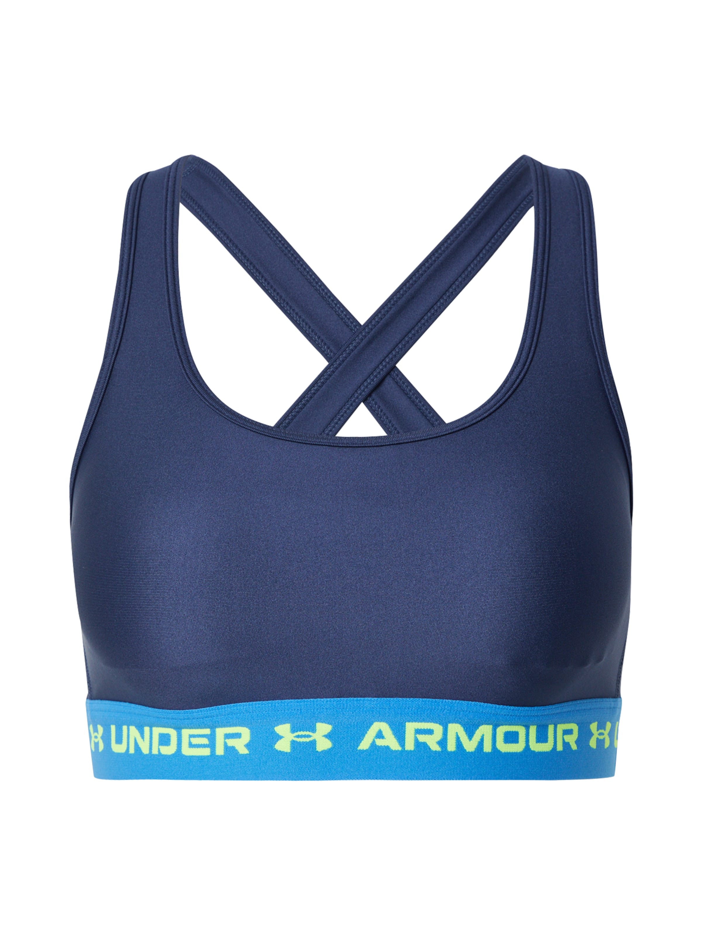 UNDER ARMOUR Biustonosz sportowy w kolorze niebieski: przód