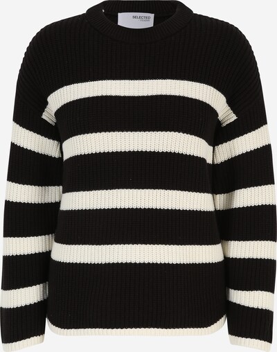 Selected Femme Tall Sweater 'BLOOMIE' in Black / White, Item view