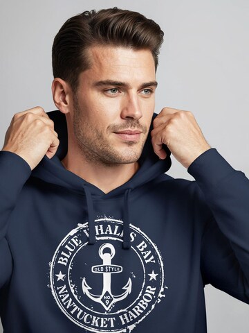 Neverless Sweatshirt 'Vintage Anker' in Blue