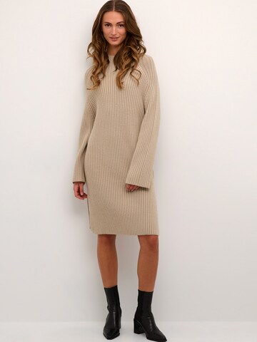 Kaffe Knitted dress 'Thora' in Beige