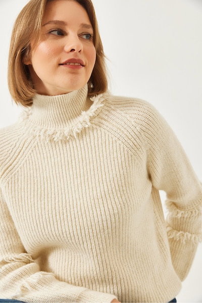 Bianco Lucci Jersey en XS-XL en beige, Vista del producto