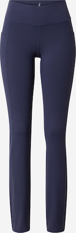 SKECHERS Slim fit Workout Pants in Blue: front
