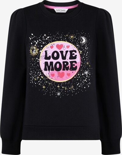 NAF NAF Sweatshirt 'Moonrise' in pink / schwarz, Produktansicht