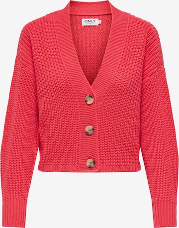 ONLY Strickjacke 'ONLCarol' in Rot: Vorderseite