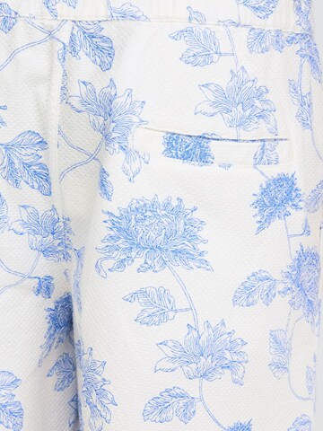 Casual Friday Loose fit Chino trousers ' CFJØsson Floral ' in Blue