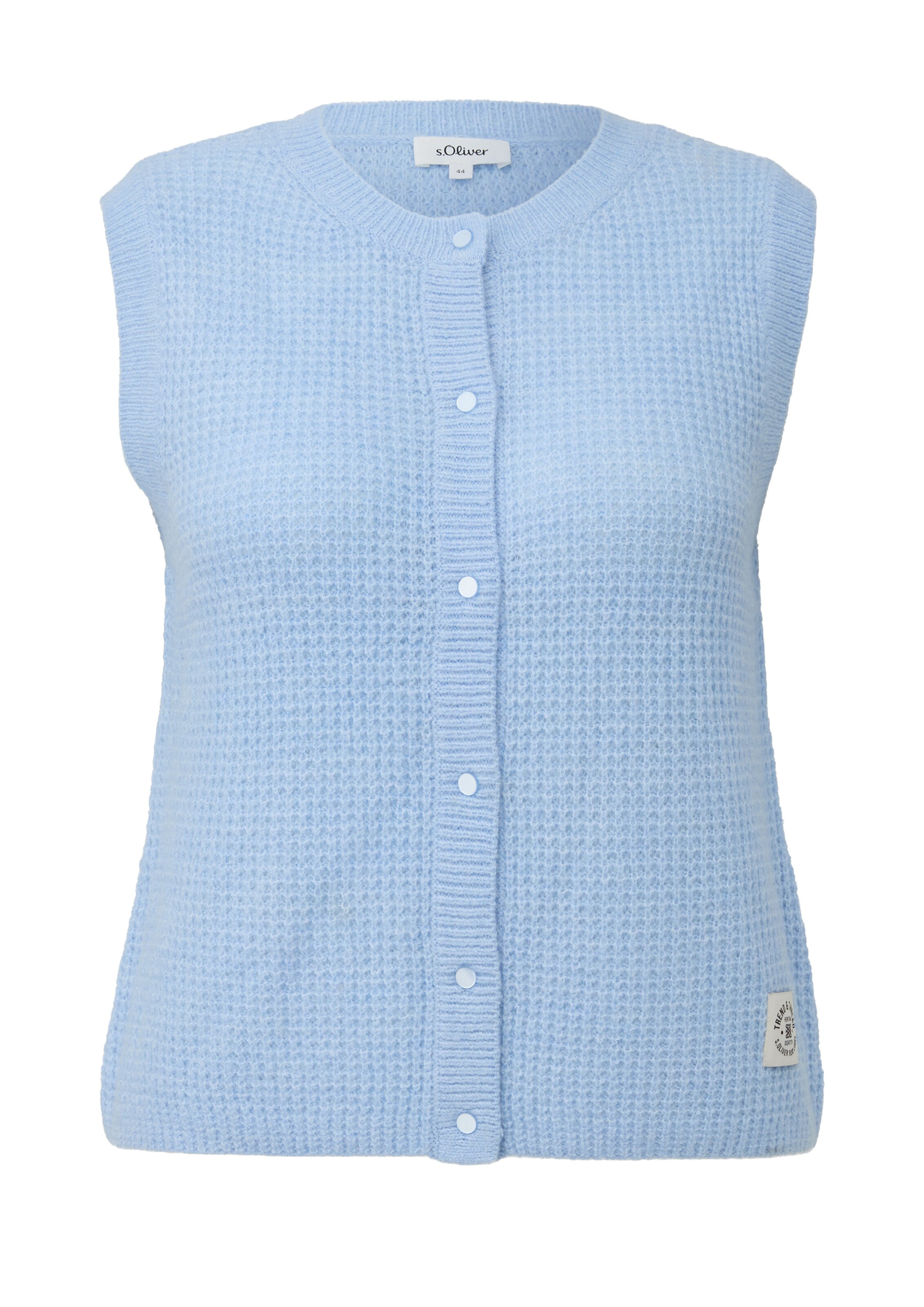 s.Oliver CURVE Knitted vest in Blue: front
