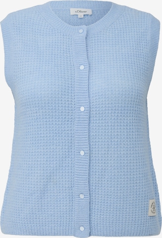 Cardigan s.Oliver CURVE en bleu : devant
