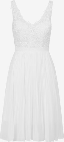 Robe de cocktail Kraimod en blanc : devant