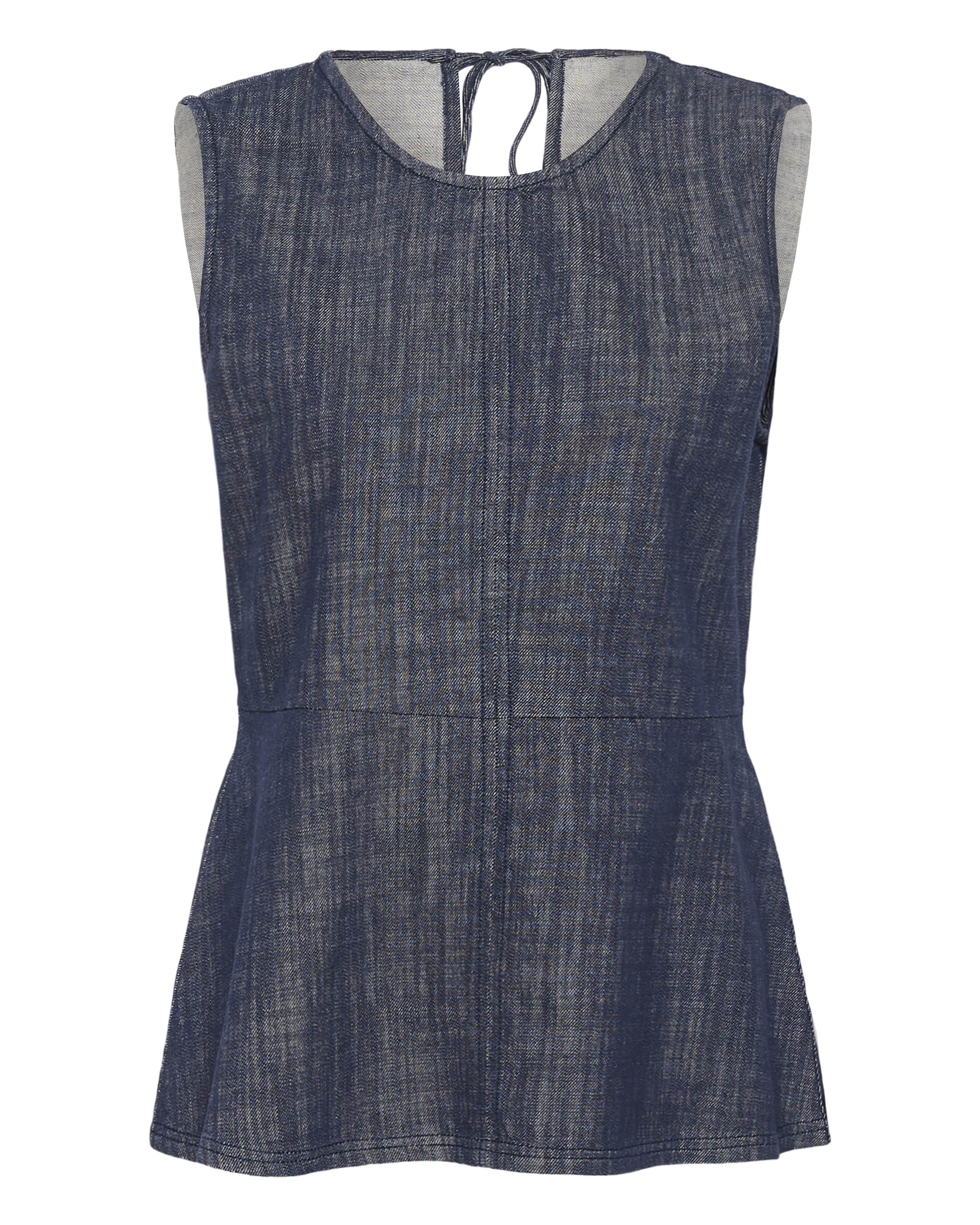 SOAKED IN LUXURY Bluse i blå: forside