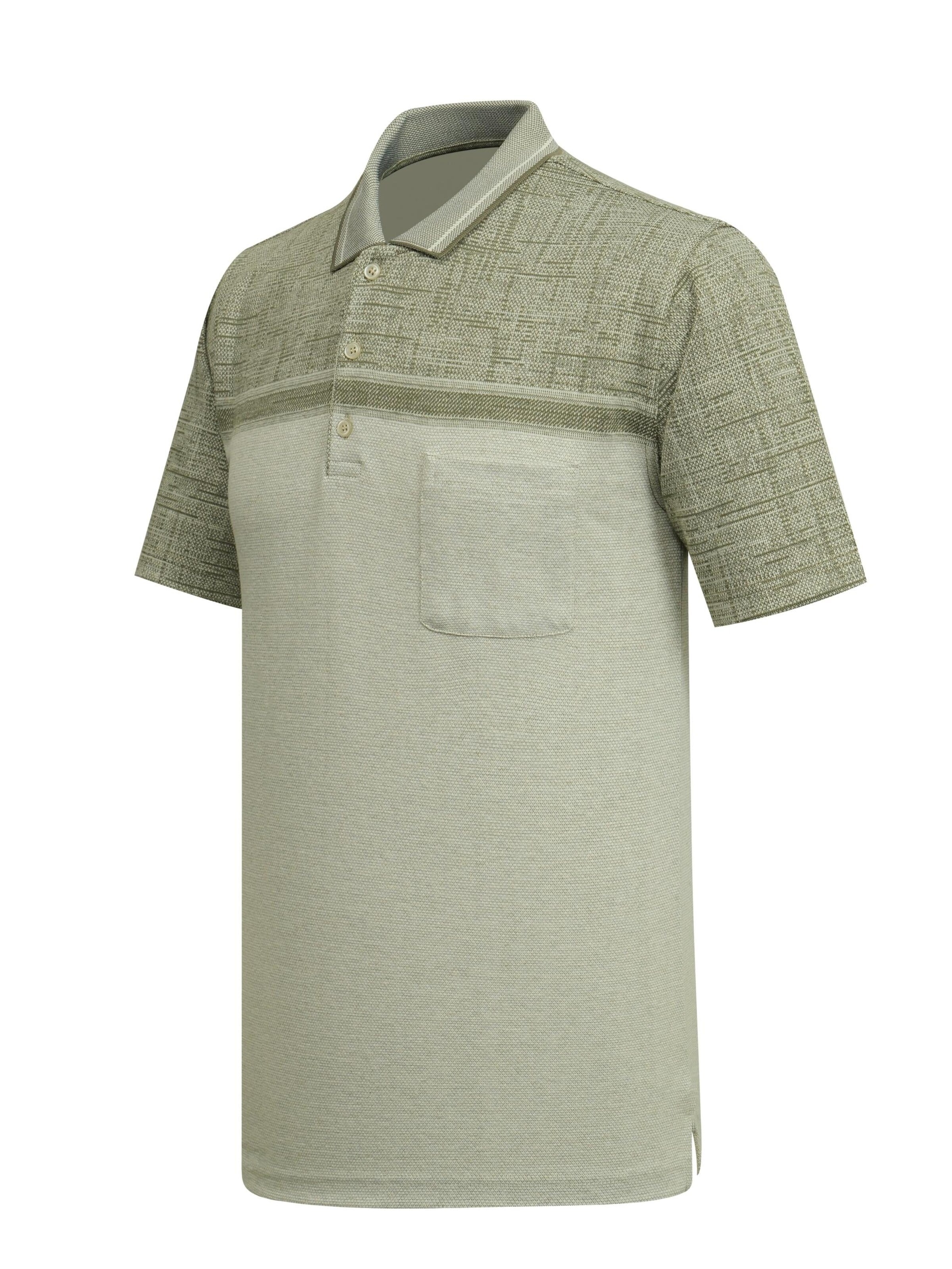 Cizgi Triko Shirt‌‌‌‌‌‌‌ in Grün