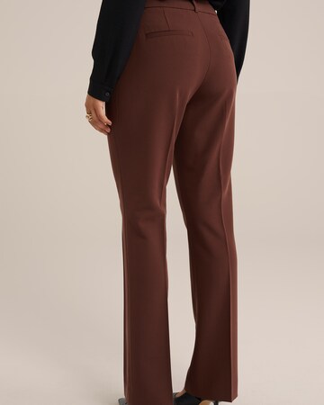 WE Fashion Boot cut Trousers in Brown