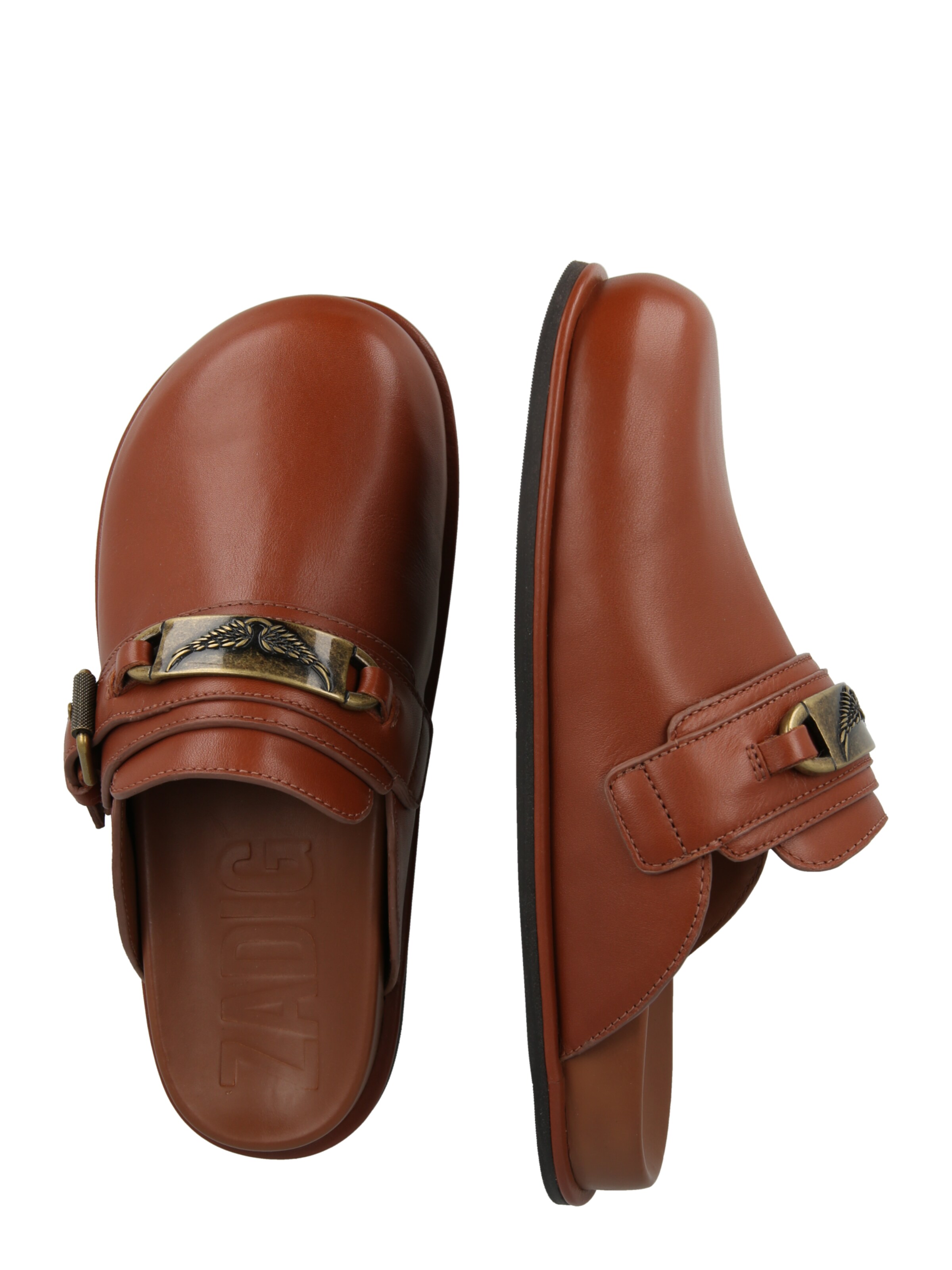 Zadig & Voltaire Чехли 'ANGIE GOURMETTE' в кафяво