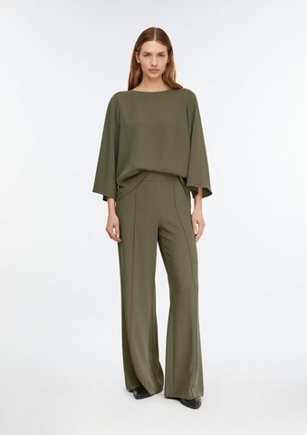 COMMA Wide leg Pleated Pants in Green