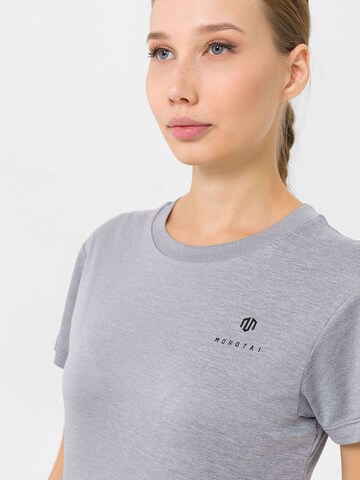 MOROTAI Koszulka funkcyjna 'Naka' w kolorze szary