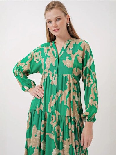 Abito Bigdart di colore oro / verde, Visualizzazione prodotti