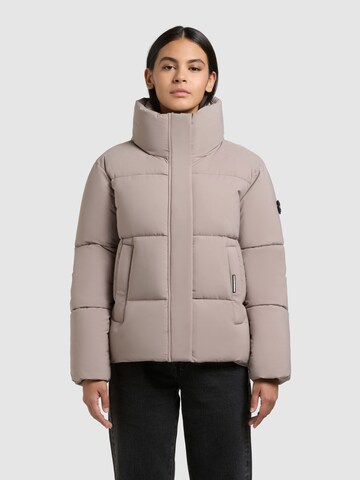 khujo Winterjas 'Rinja2 Matt' in Beige: voorkant