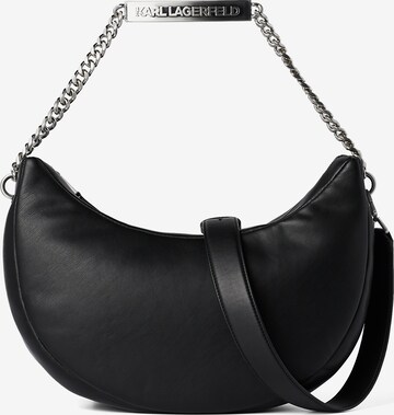 Karl Lagerfeld Shoulder Bag in Black: front