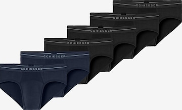 SCHIESSER Slip 'Cotton Flex' in Zwart: voorkant