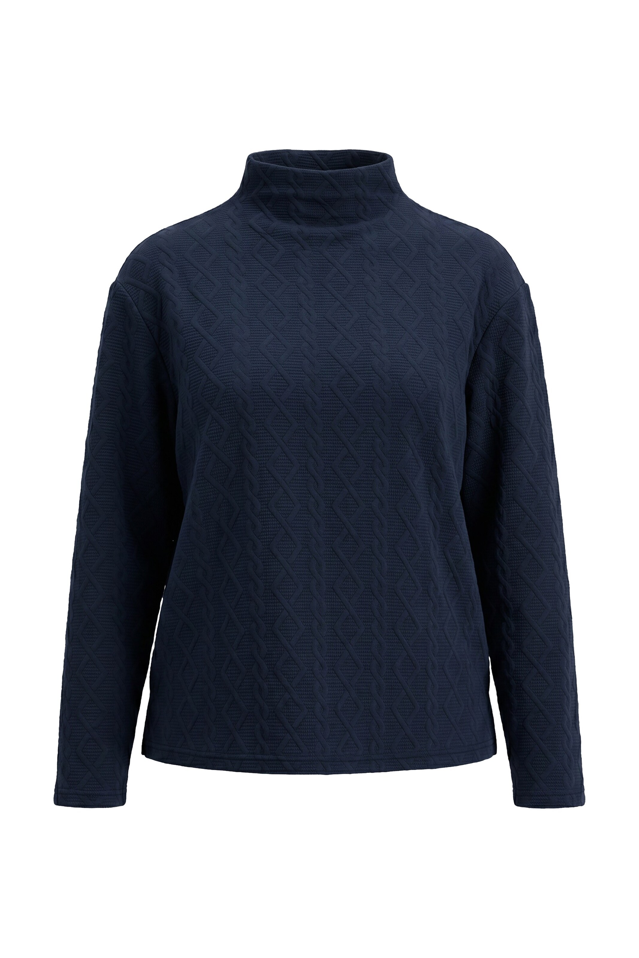Ulla Popken Sweatshirt in Blauw: voorkant